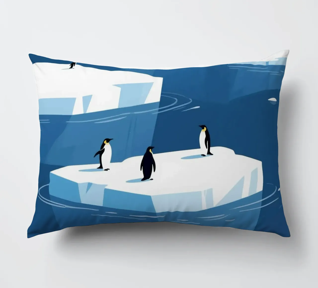 Pinguino innevato cuscino da knowledge