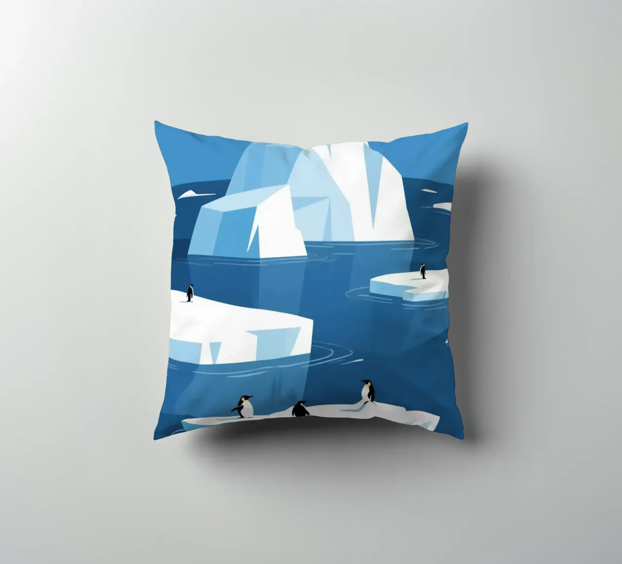 Pinguino innevato cuscino da knowledge