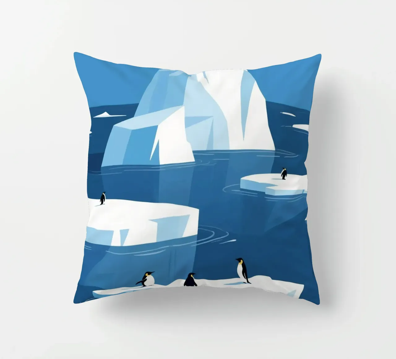 Pinguino innevato cuscino da knowledge