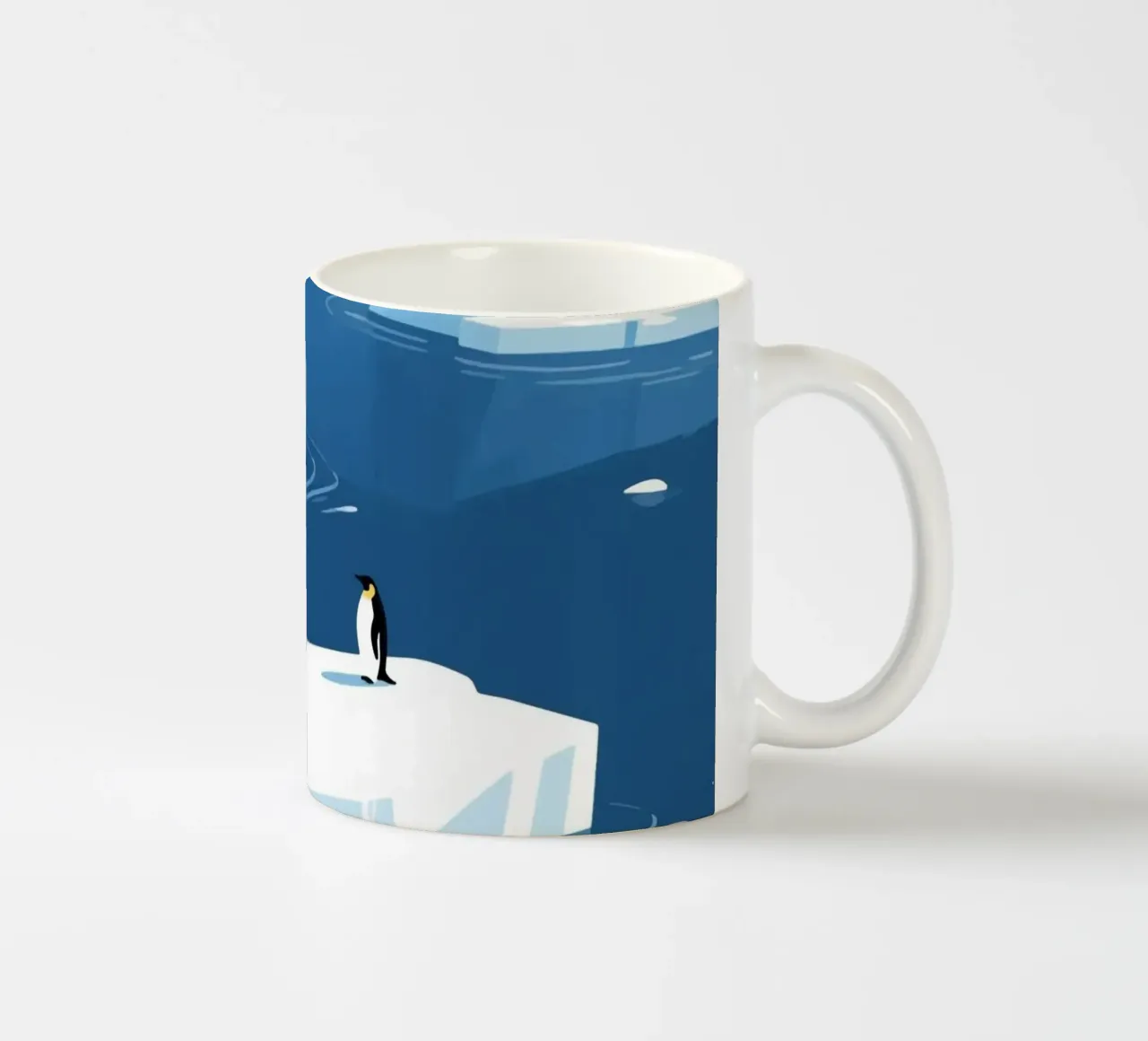 Pinguino innevato tazza in ceramica da knowledge