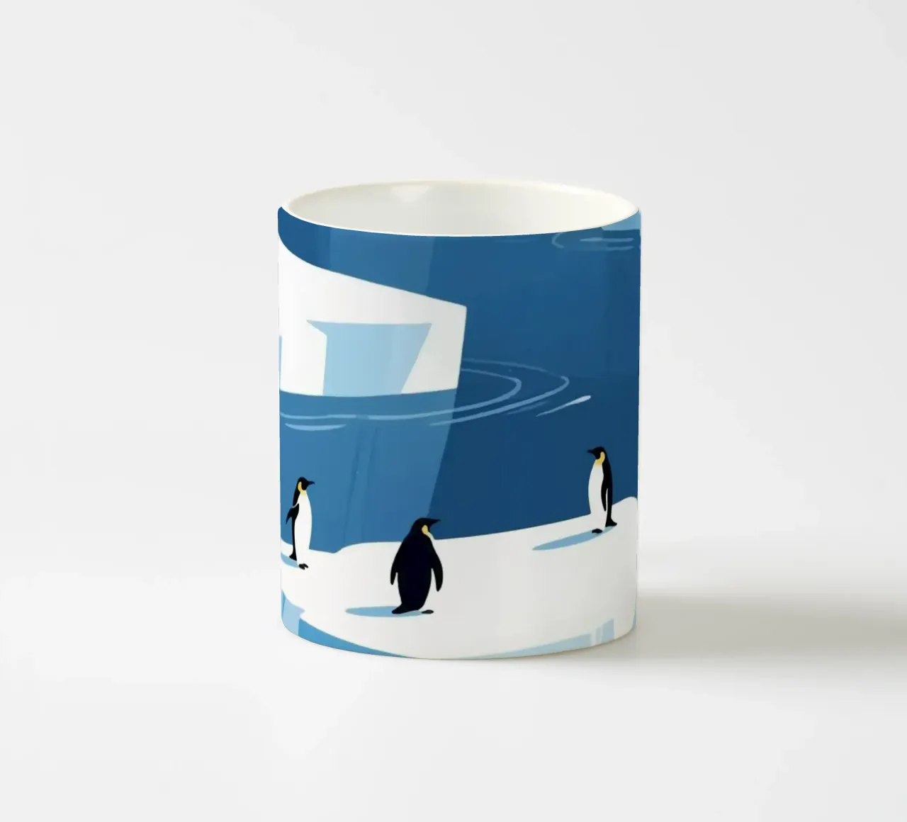 Pinguino innevato tazza in ceramica da knowledge