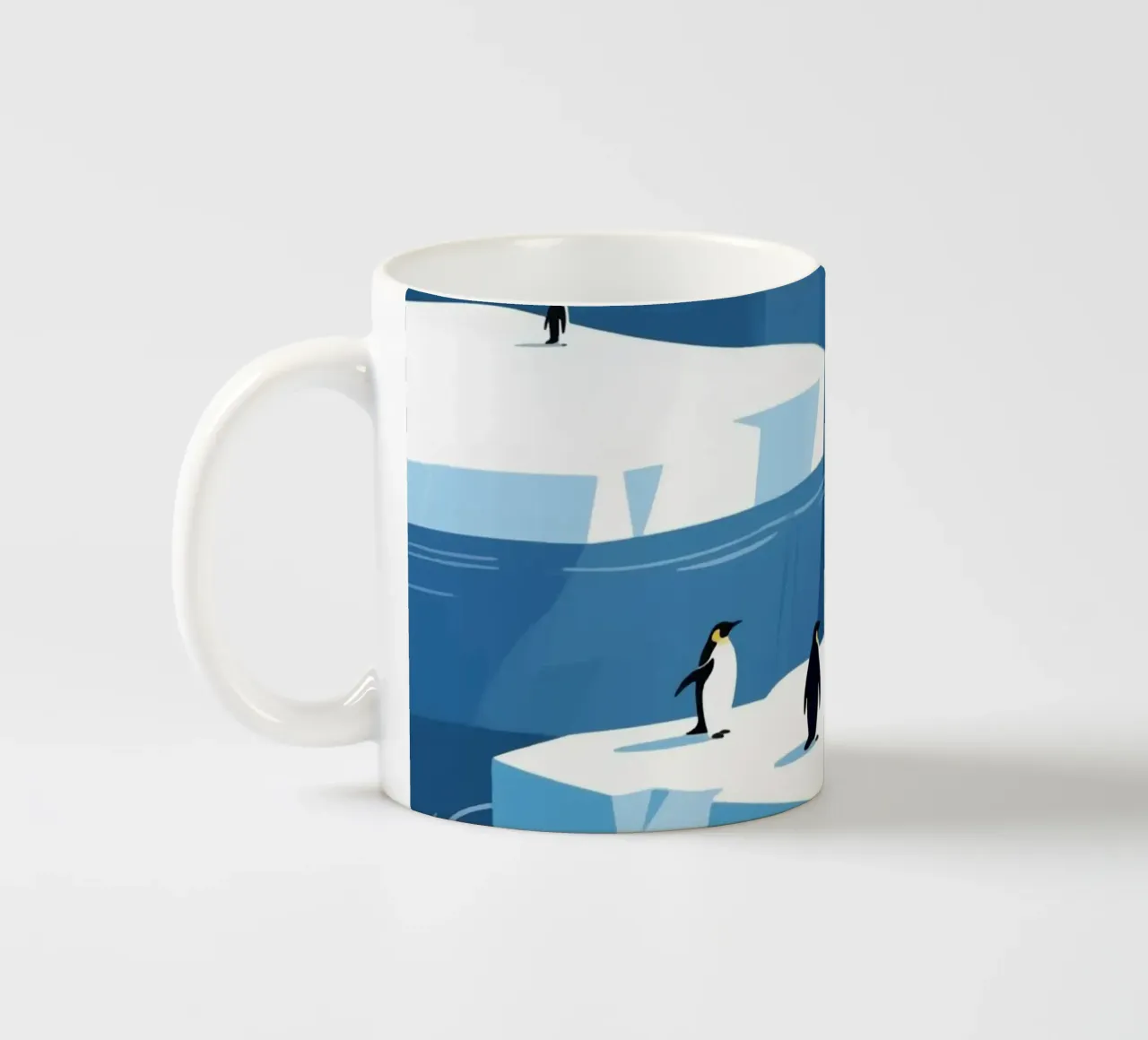 Pinguino innevato tazza in ceramica da knowledge