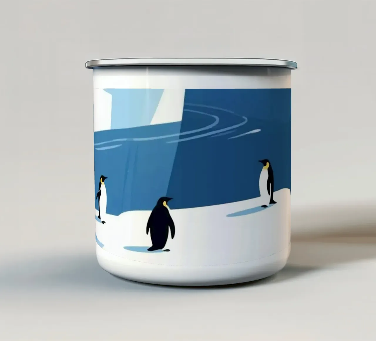 Pinguïn Bobbie emaille mok van knowledge