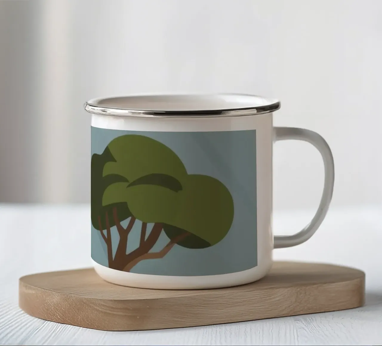 All'aperto tazza in smalto da knowledge