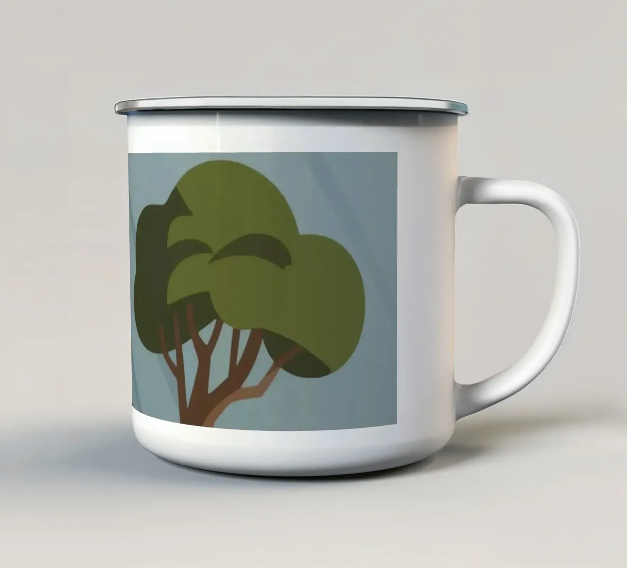 All'aperto tazza in smalto da knowledge