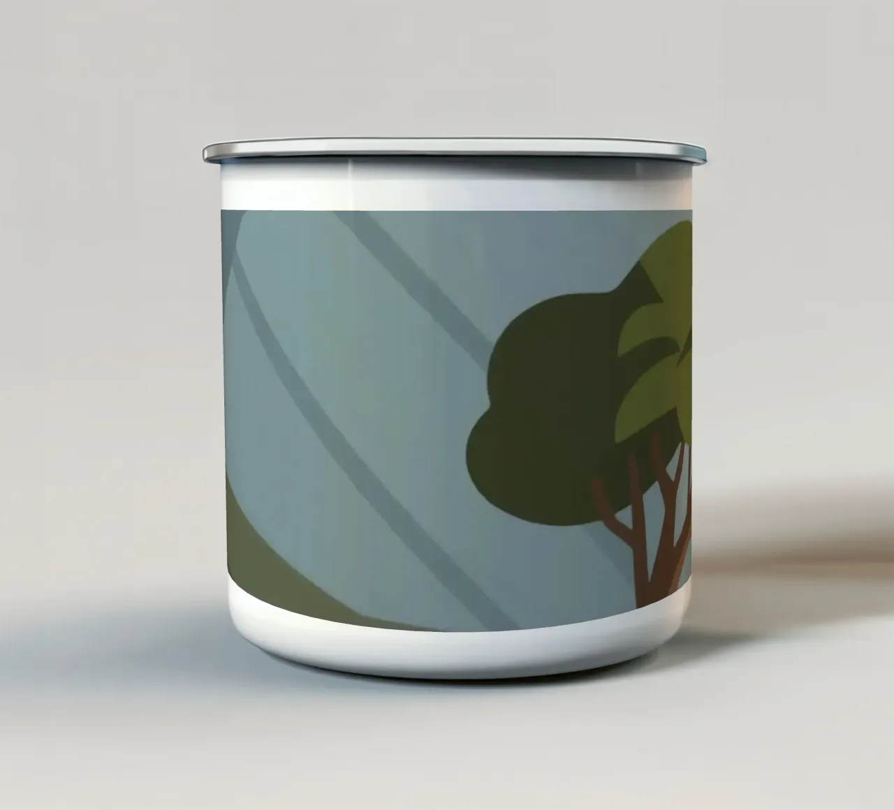 All'aperto tazza in smalto da knowledge