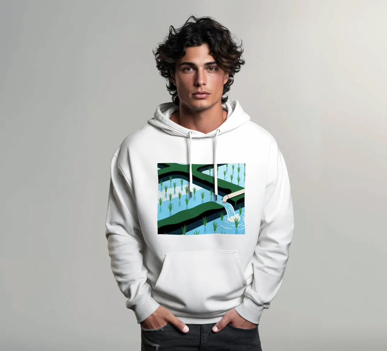irrigazione felpa con cappuccio da knowledge