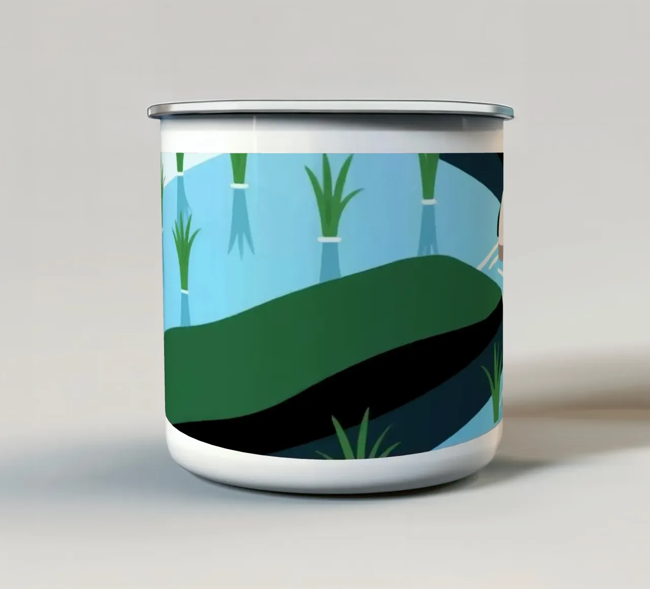 irrigazione tazza in smalto da knowledge
