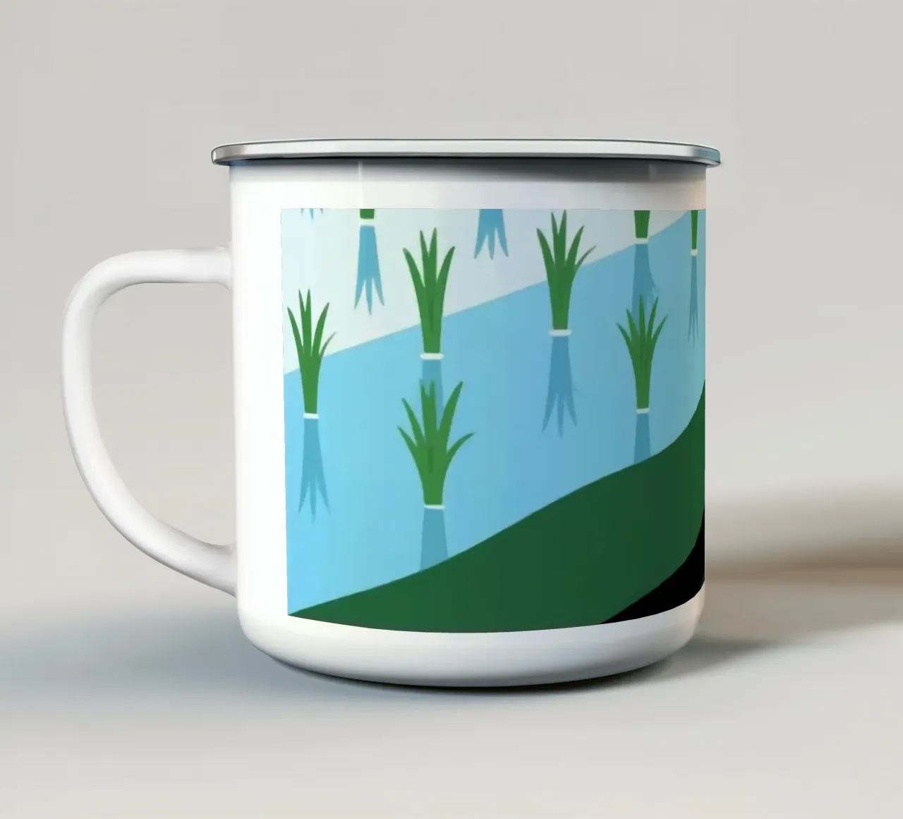 irrigazione tazza in smalto da knowledge