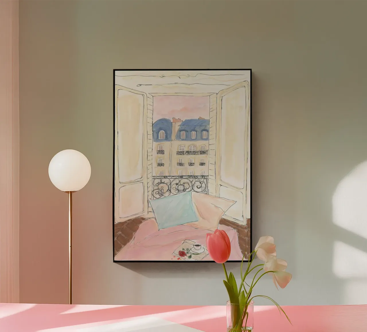 Gemütliche Wohnung Acryl-Glas von Katharina Puritscher