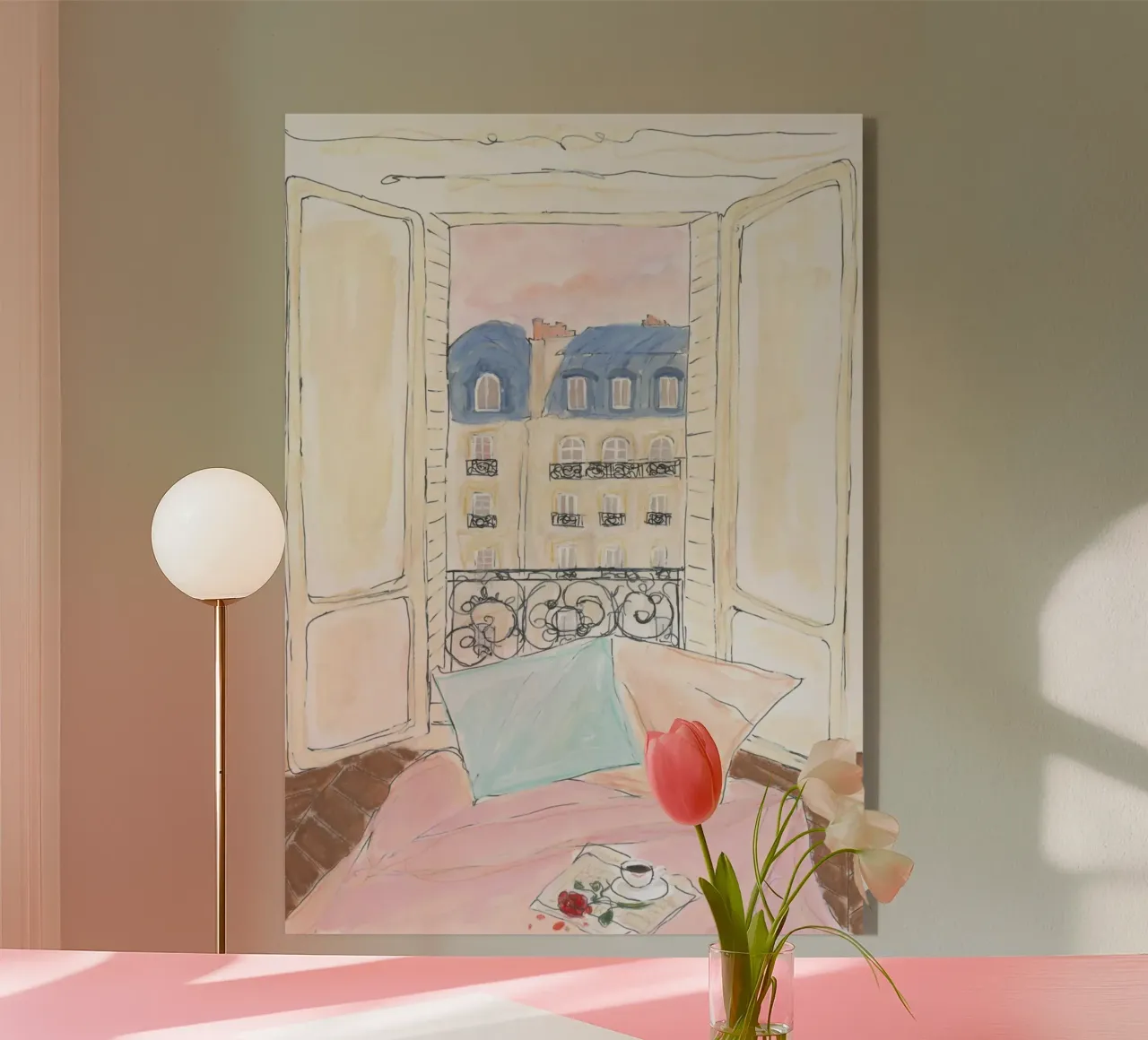Gemütliche Wohnung Acryl-Glas von Katharina Puritscher