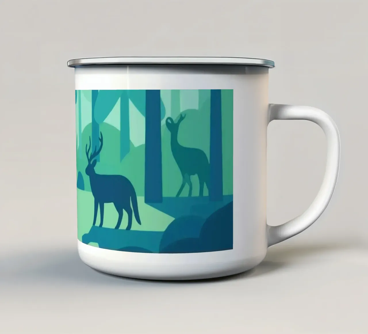 Natura selvaggia tazza in smalto da knowledge