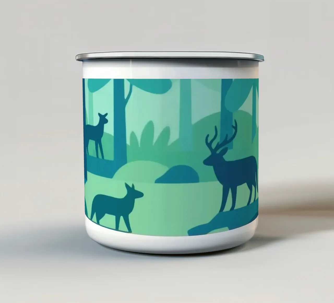 Natura selvaggia tazza in smalto da knowledge