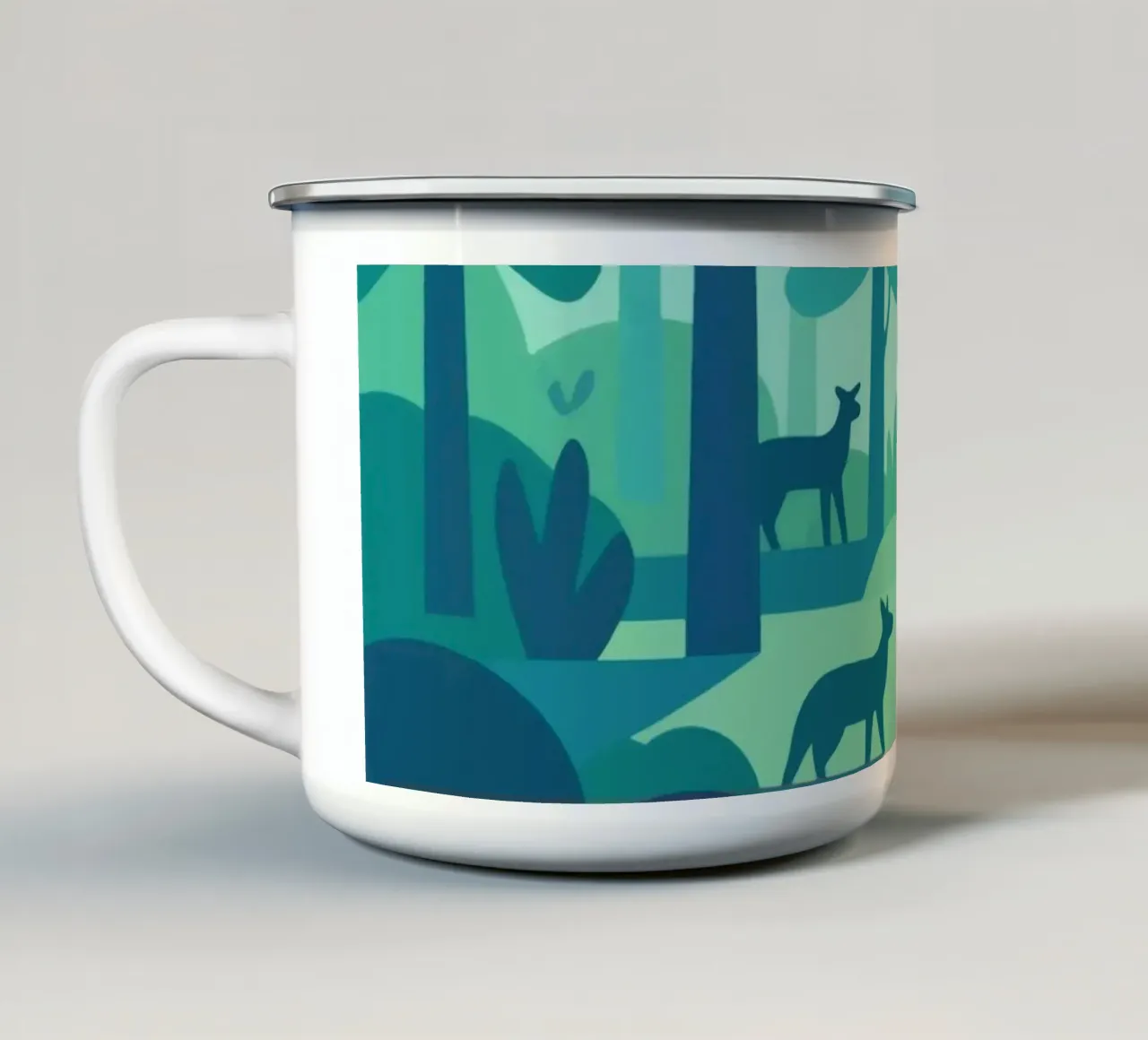 Natura selvaggia tazza in smalto da knowledge