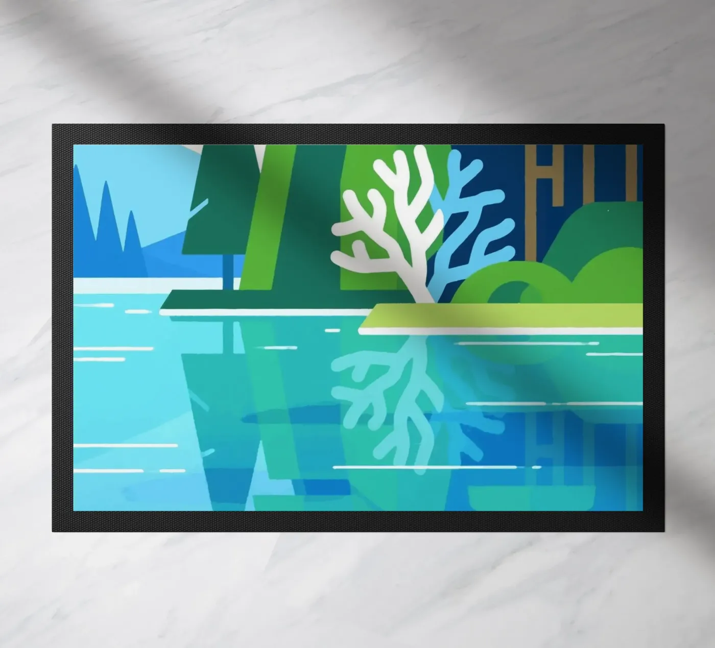 Lake doormat by knowledge