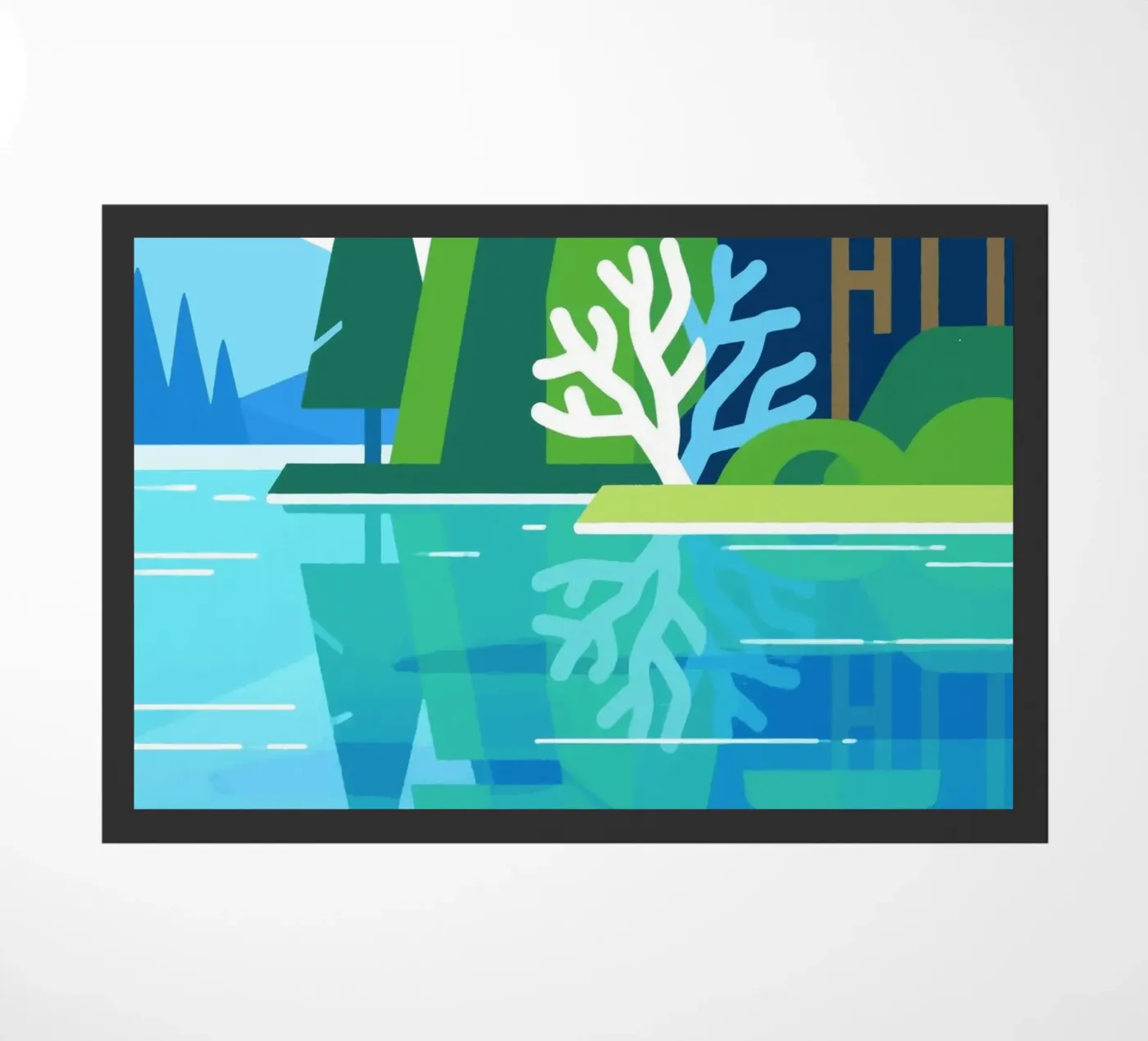 Lake doormat by knowledge