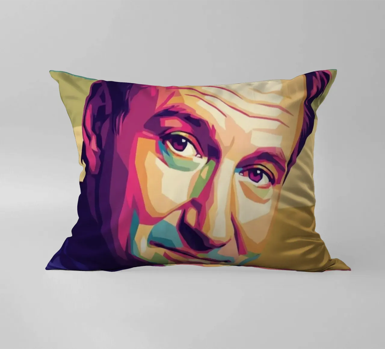 Ritratto pop art di Robin Williams cuscino da Hantamrata