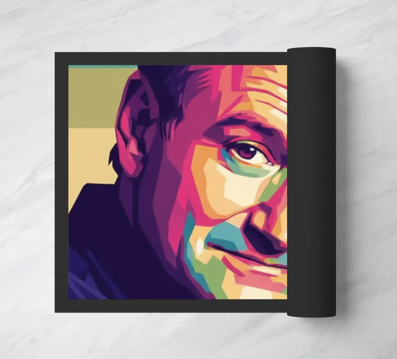 Ritratto pop art di Robin Williams zerbino da Hantamrata