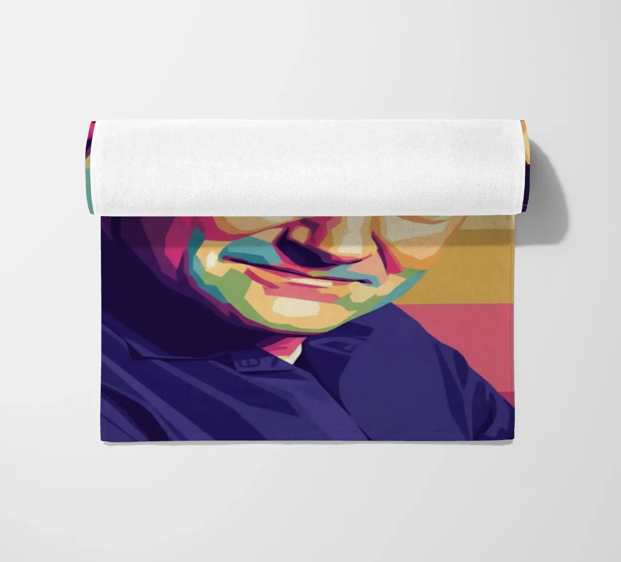 Ritratto pop art di Robin Williams telo mare da Hantamrata