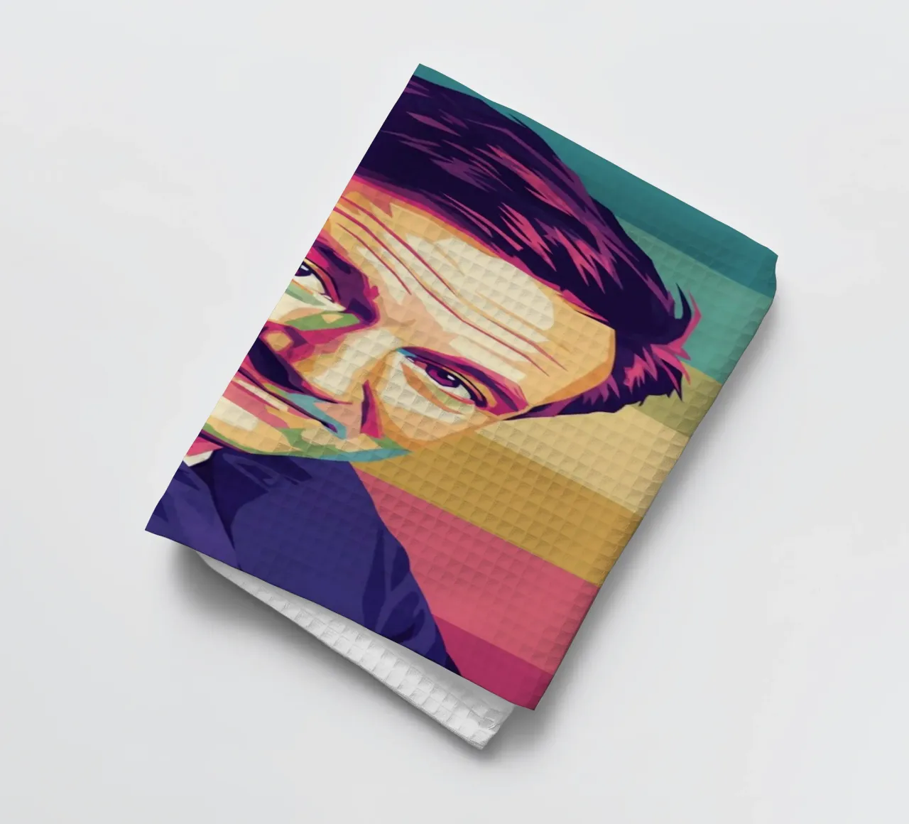 Ritratto pop art di Robin Williams canovaccio da cucina da Hantamrata