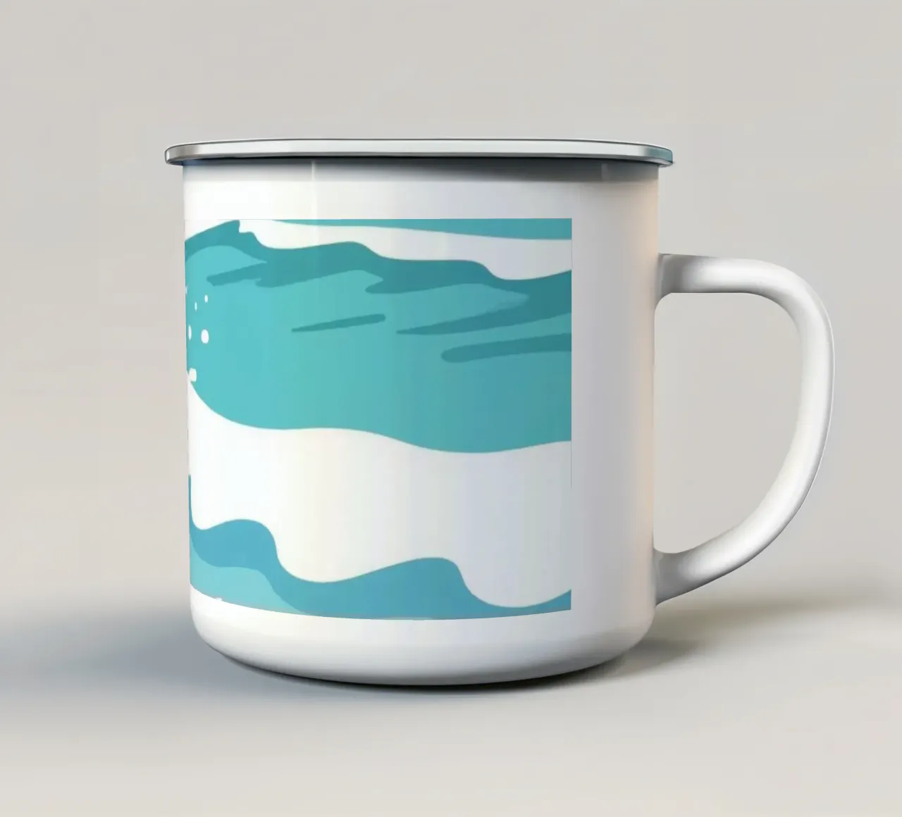 Oceano tazza in smalto da knowledge