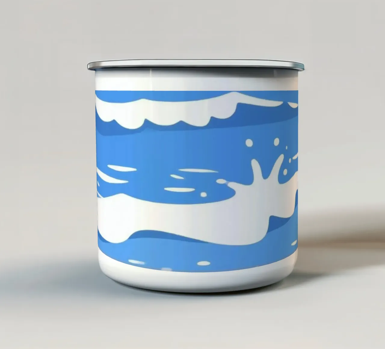 Oceano Blu tazza in smalto da knowledge