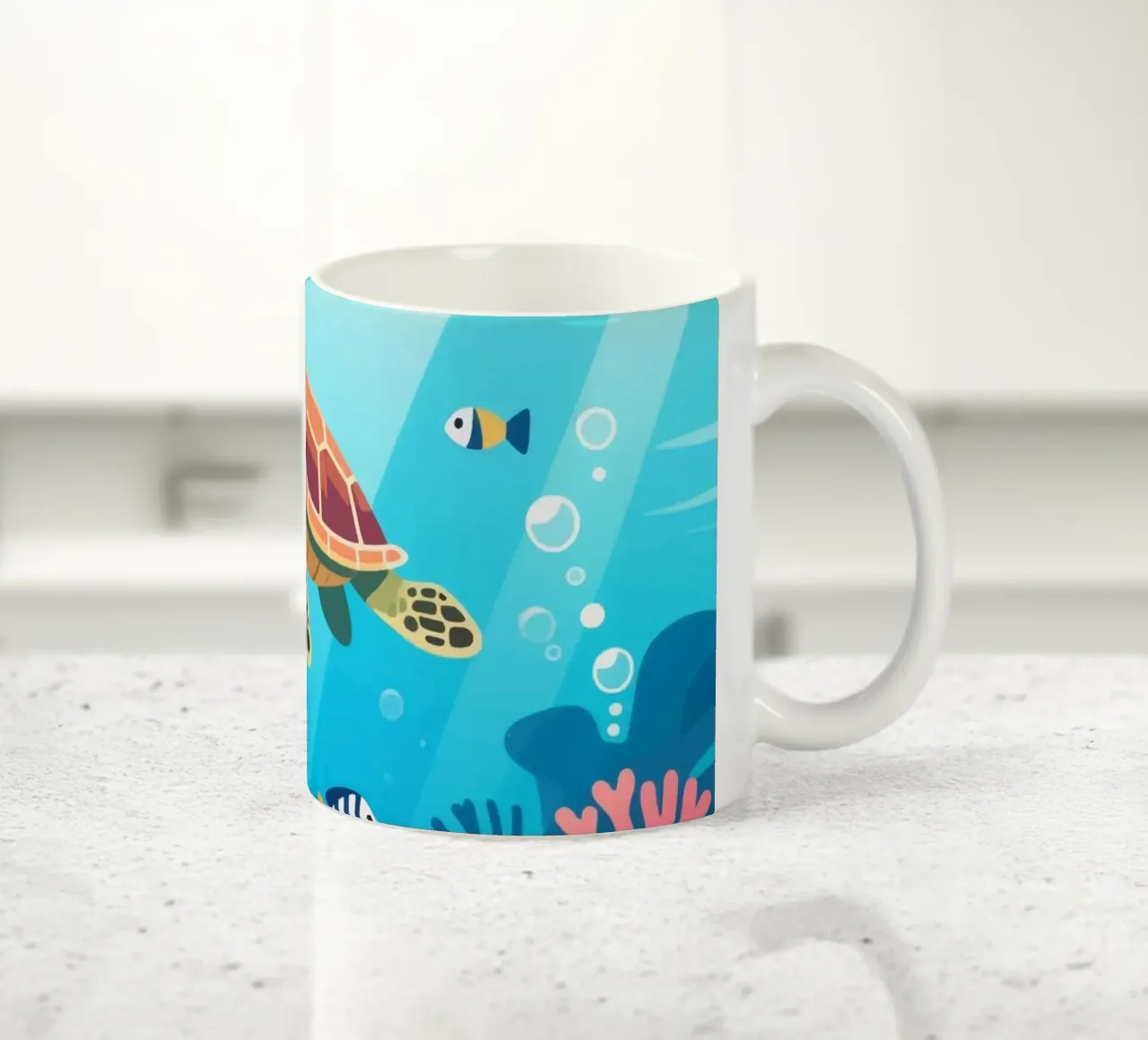 Tartaruga sott'acqua tazza in ceramica da knowledge