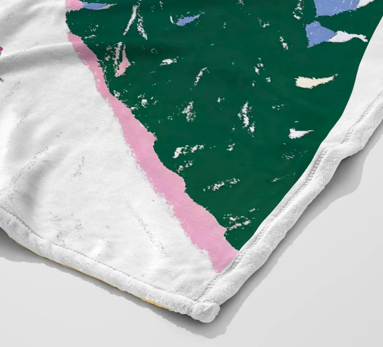 Sciare più tardi - Poster Alpi pastello coperta in pile da ChristmasMooodz