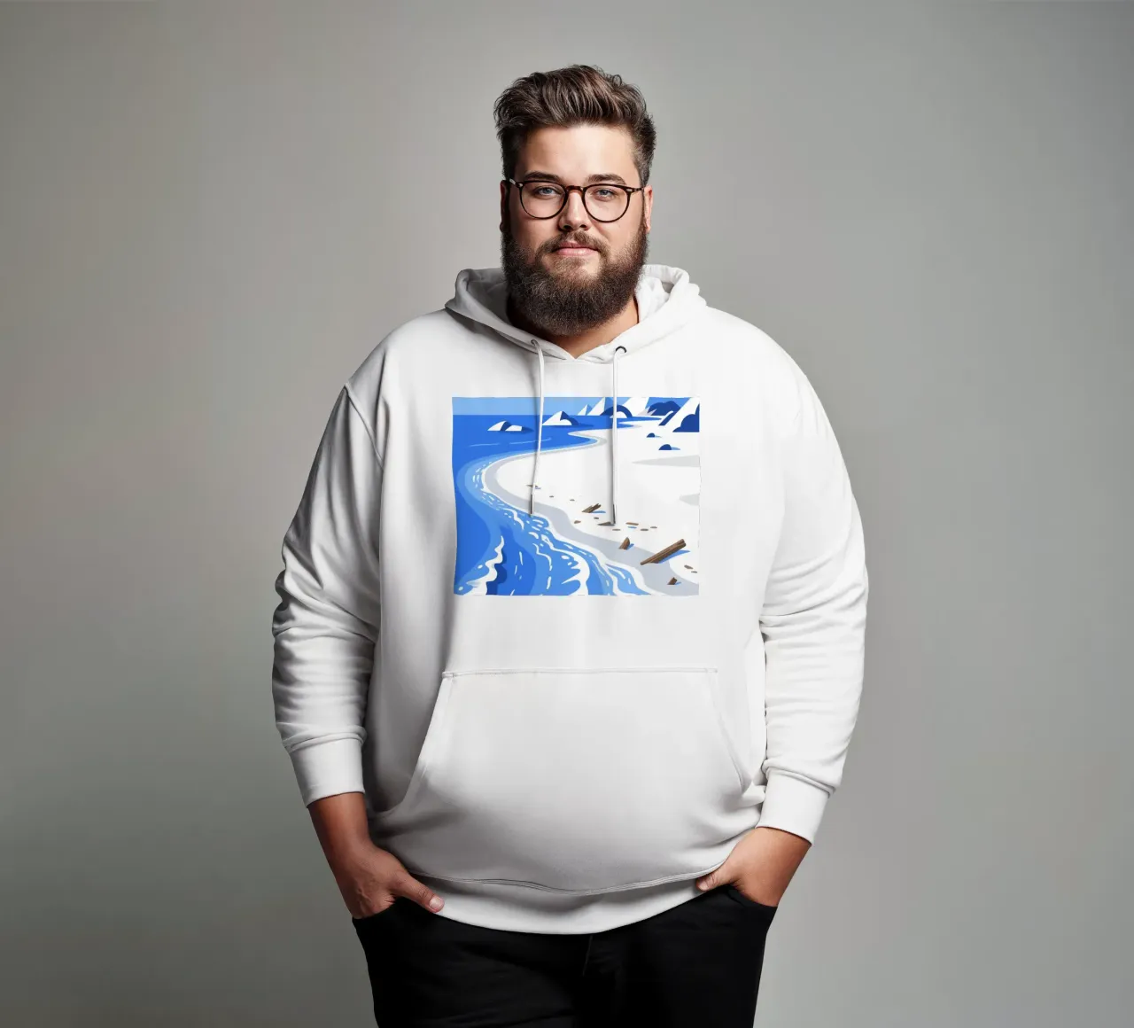 Spiaggia della Laguna felpa con cappuccio da knowledge