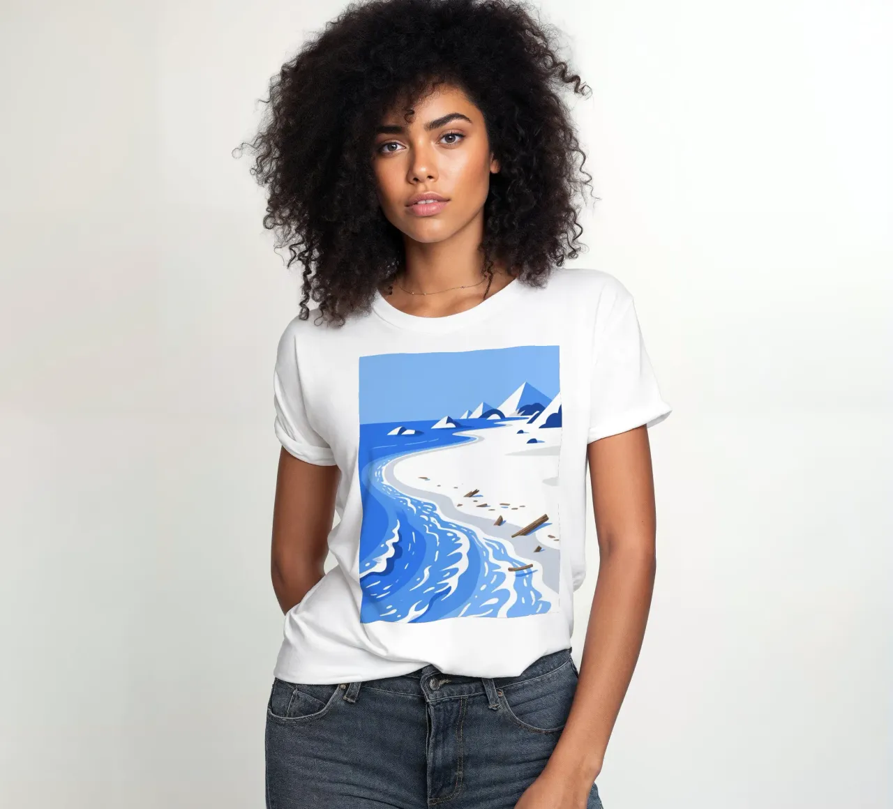 Spiaggia della Laguna t-shirt da donna da knowledge