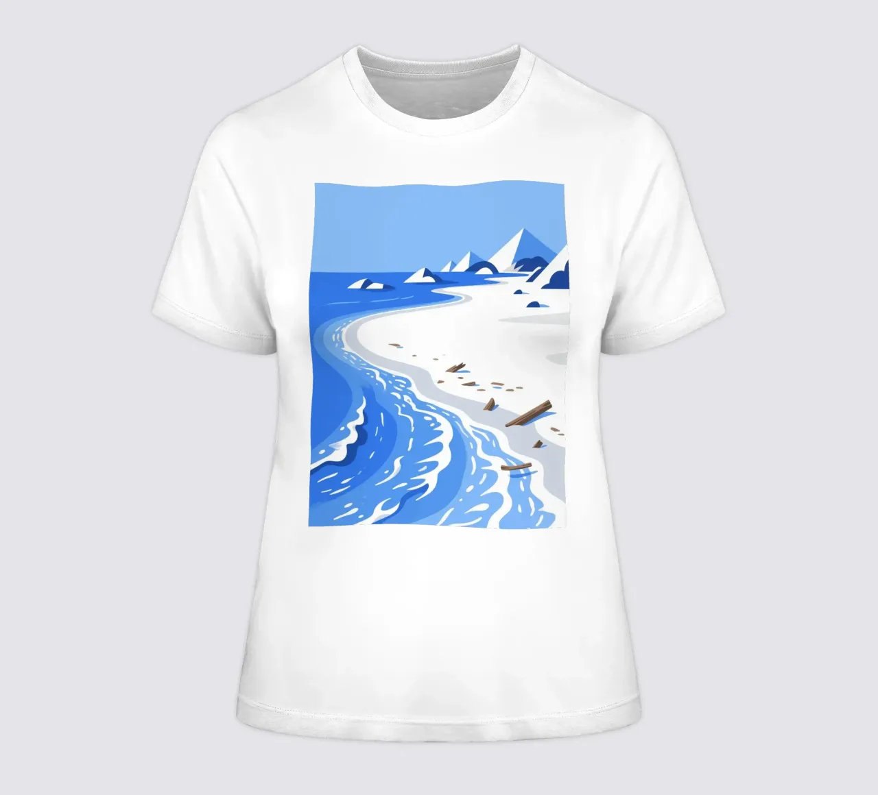 Spiaggia della Laguna t-shirt da donna da knowledge