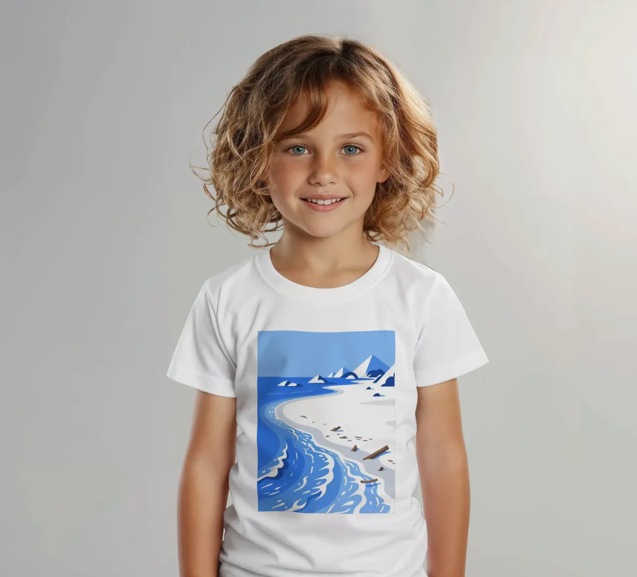 Spiaggia della Laguna t-shirt bambini da knowledge