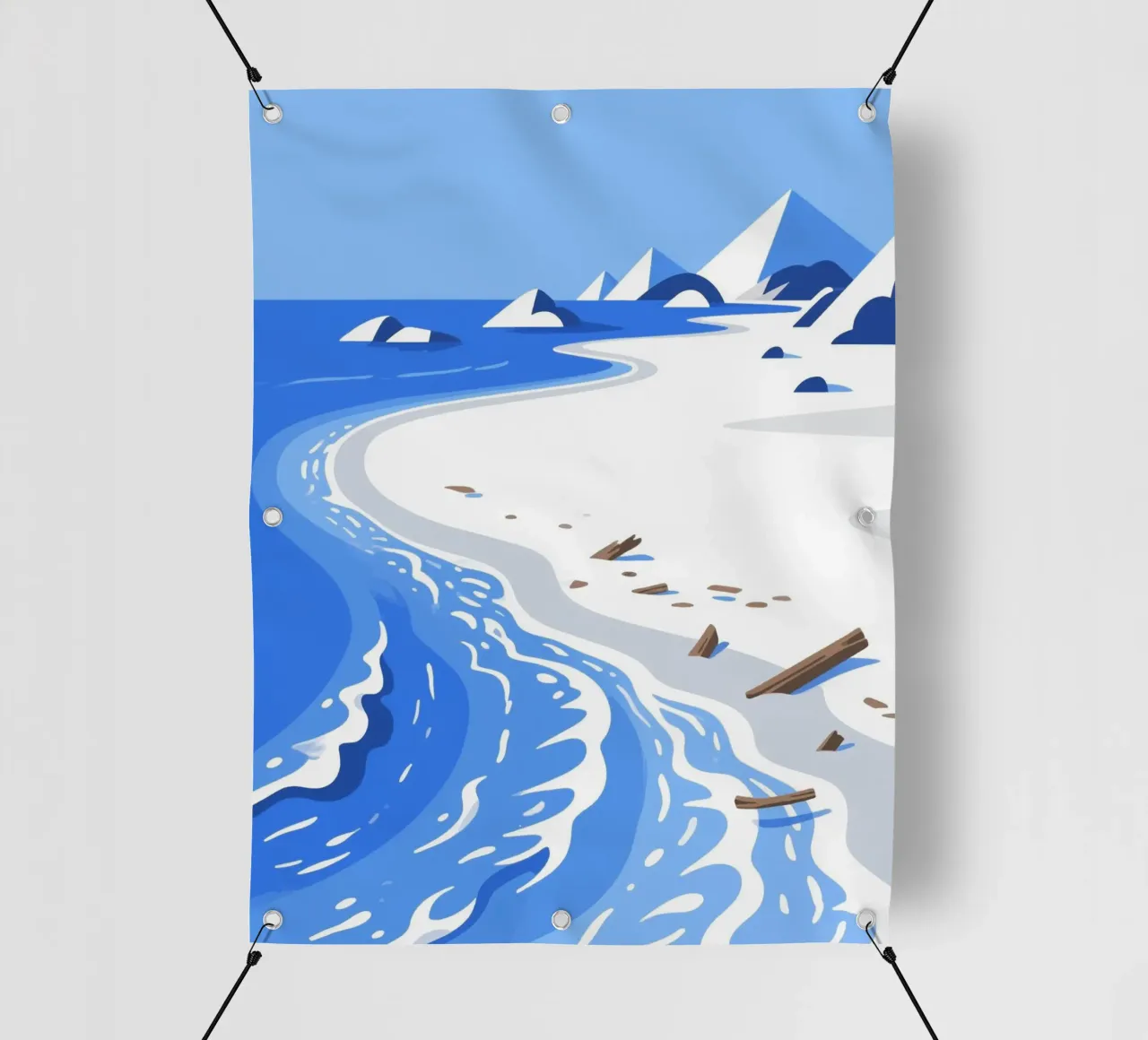 Spiaggia della Laguna telo in pvc da knowledge