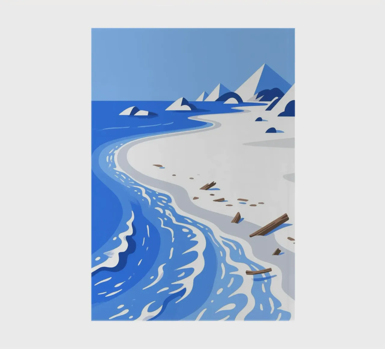 Lagoon Beach notebook by knowledge