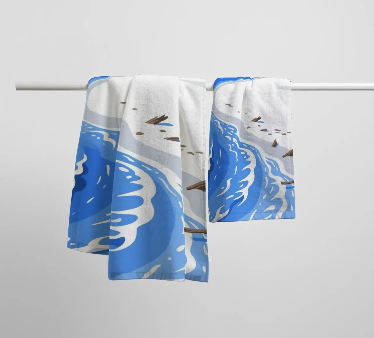 Lagune-strand badhanddoek van knowledge