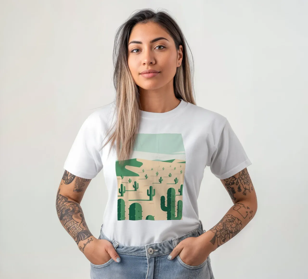 Deserto dei cactus t-shirt da knowledge