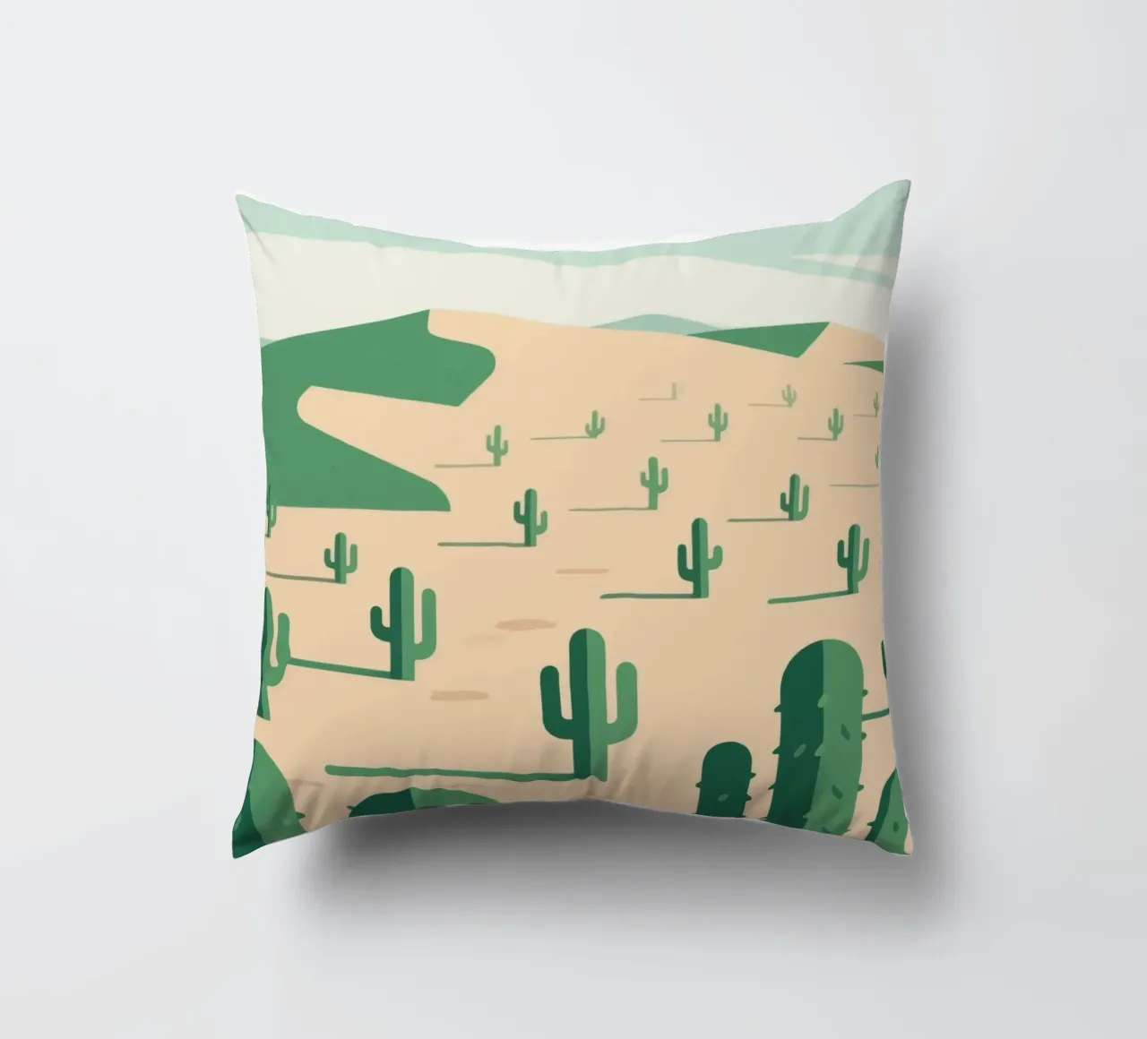Deserto dei cactus cuscino da knowledge