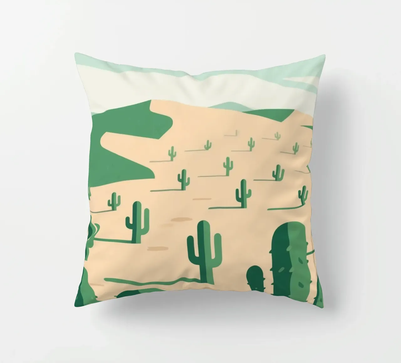 Deserto dei cactus cuscino da knowledge