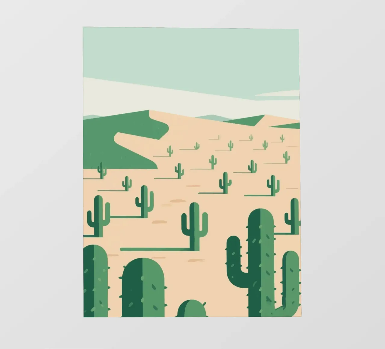 Deserto dei cactus telo in pvc da knowledge