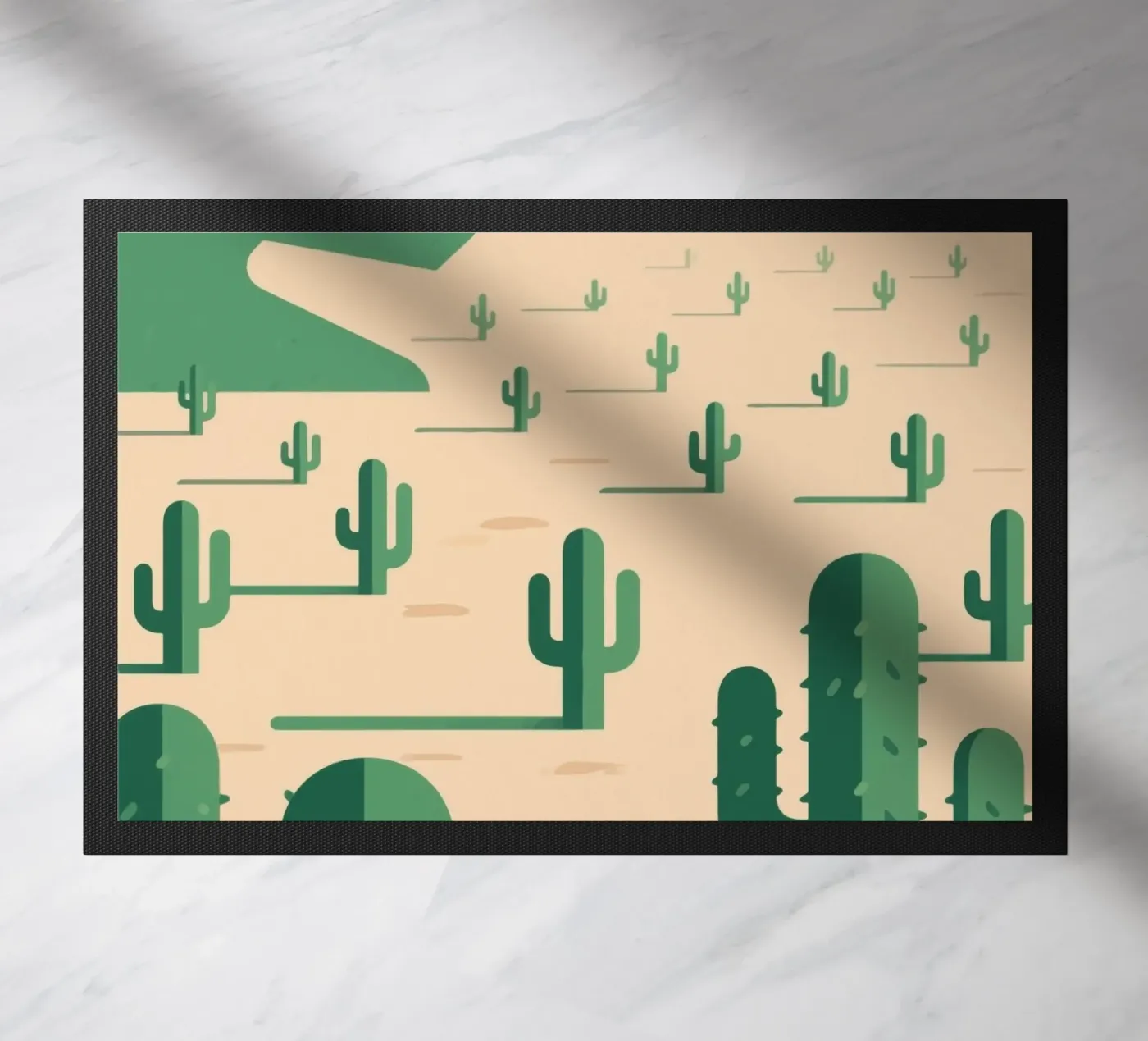 Cactuswoestijn deurmat van knowledge