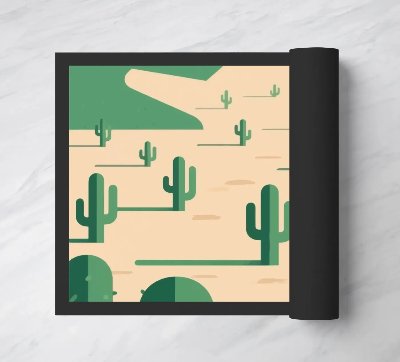 Cactuswoestijn deurmat van knowledge