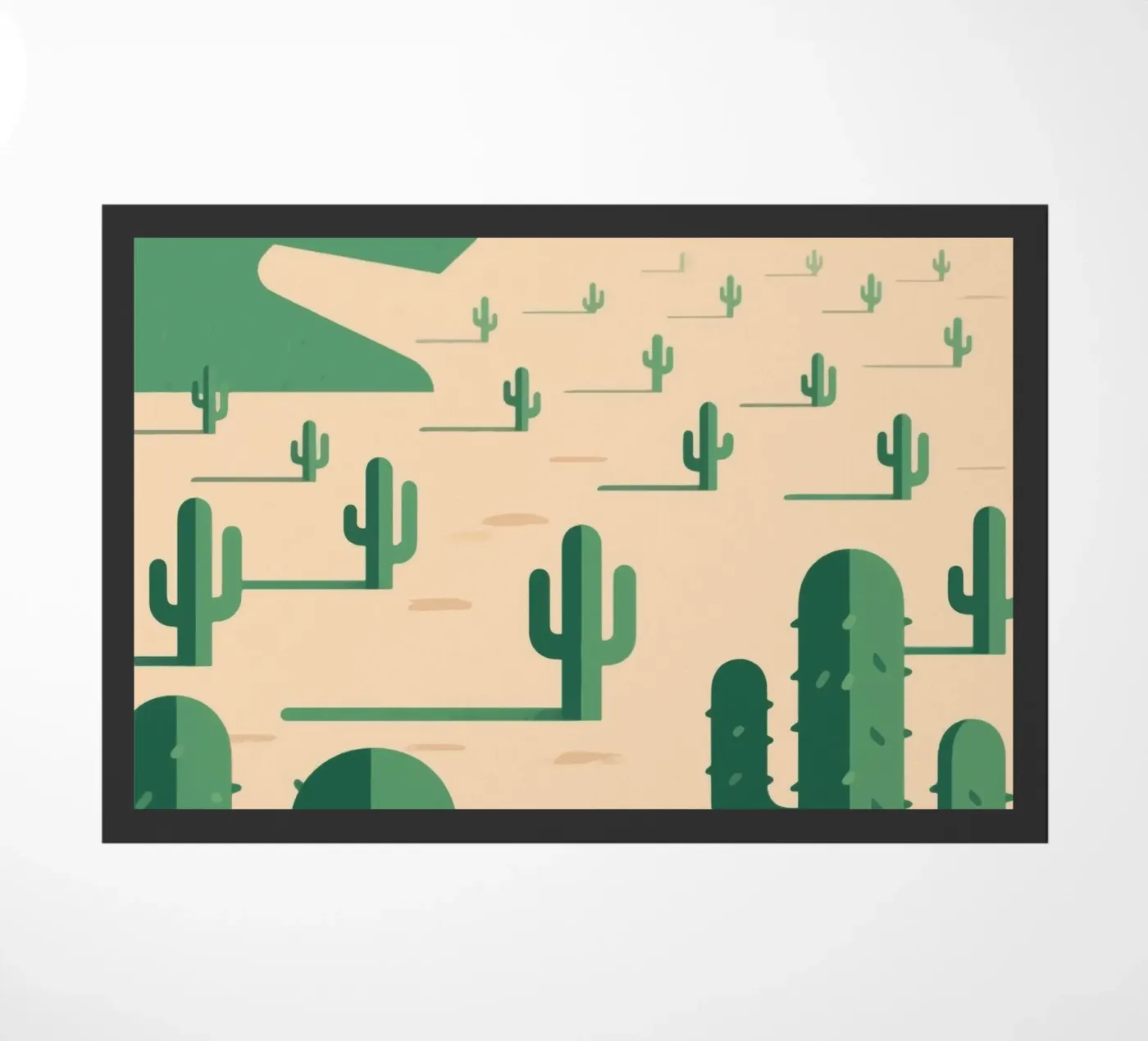 Cactuswoestijn deurmat van knowledge