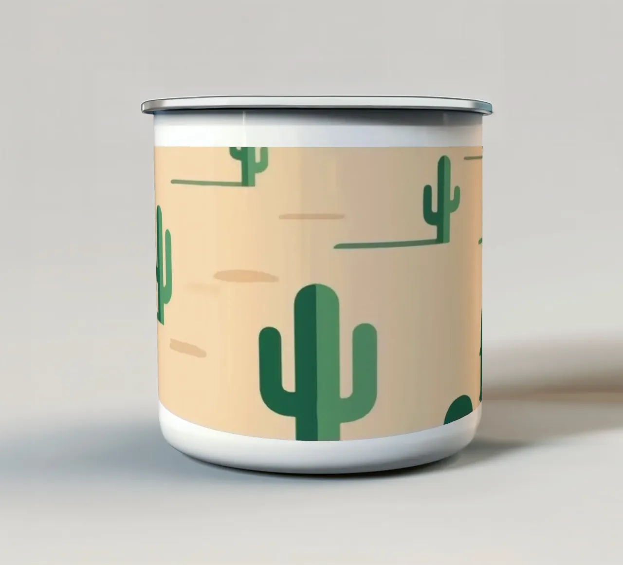 Deserto dei cactus tazza in smalto da knowledge
