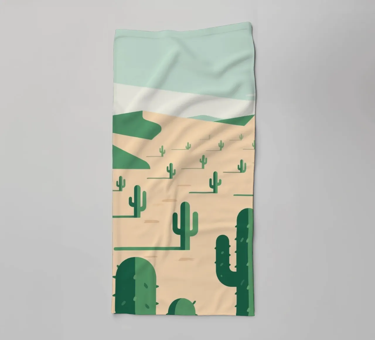 Cactus Desert towel by knowledge