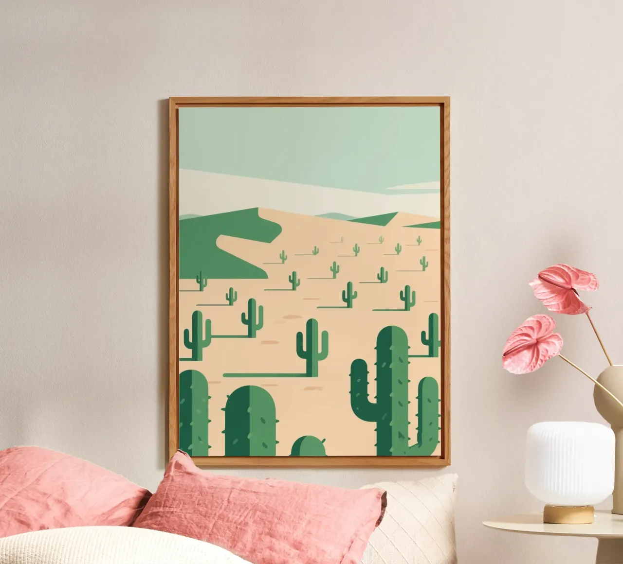 Deserto dei cactus alluminio dibond da knowledge