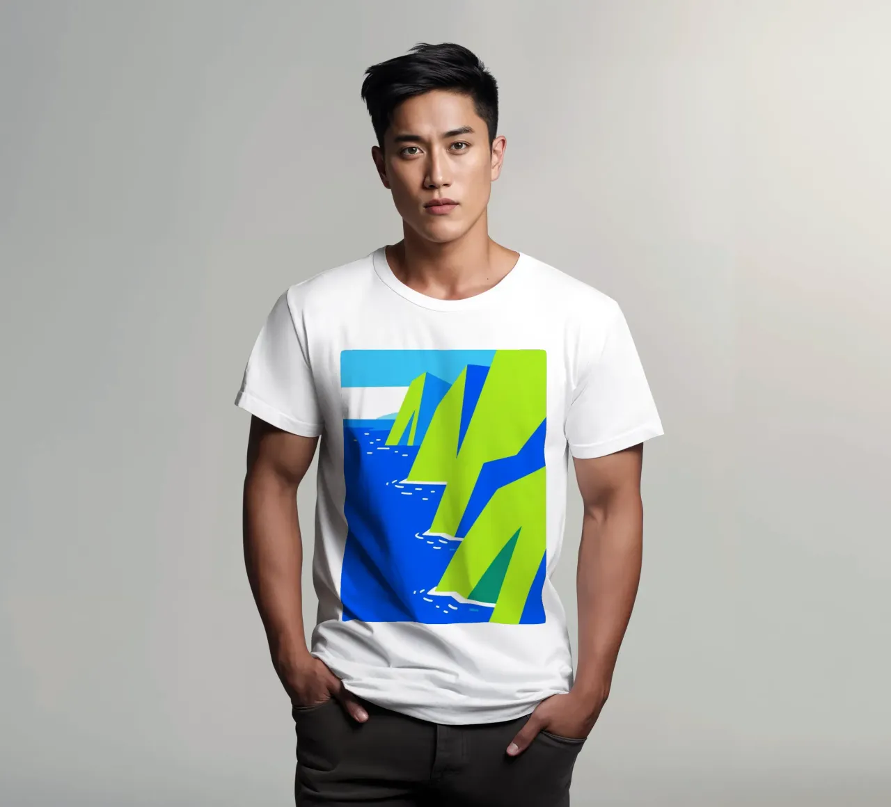 Scogliera di mare t-shirt da knowledge