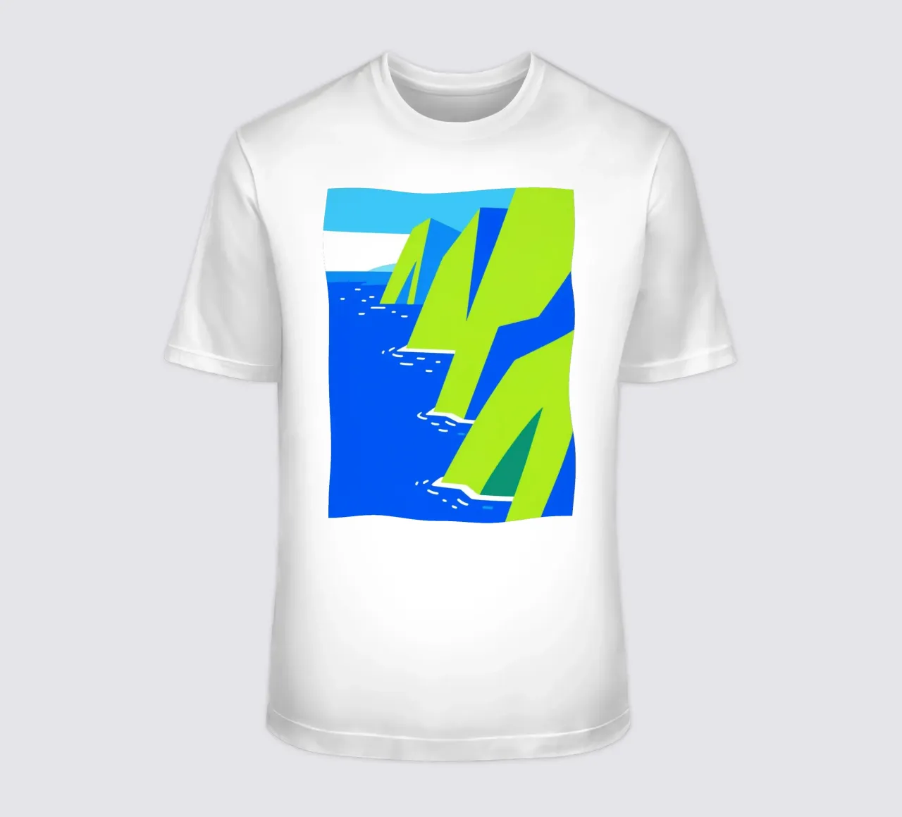 Scogliera di mare t-shirt da knowledge