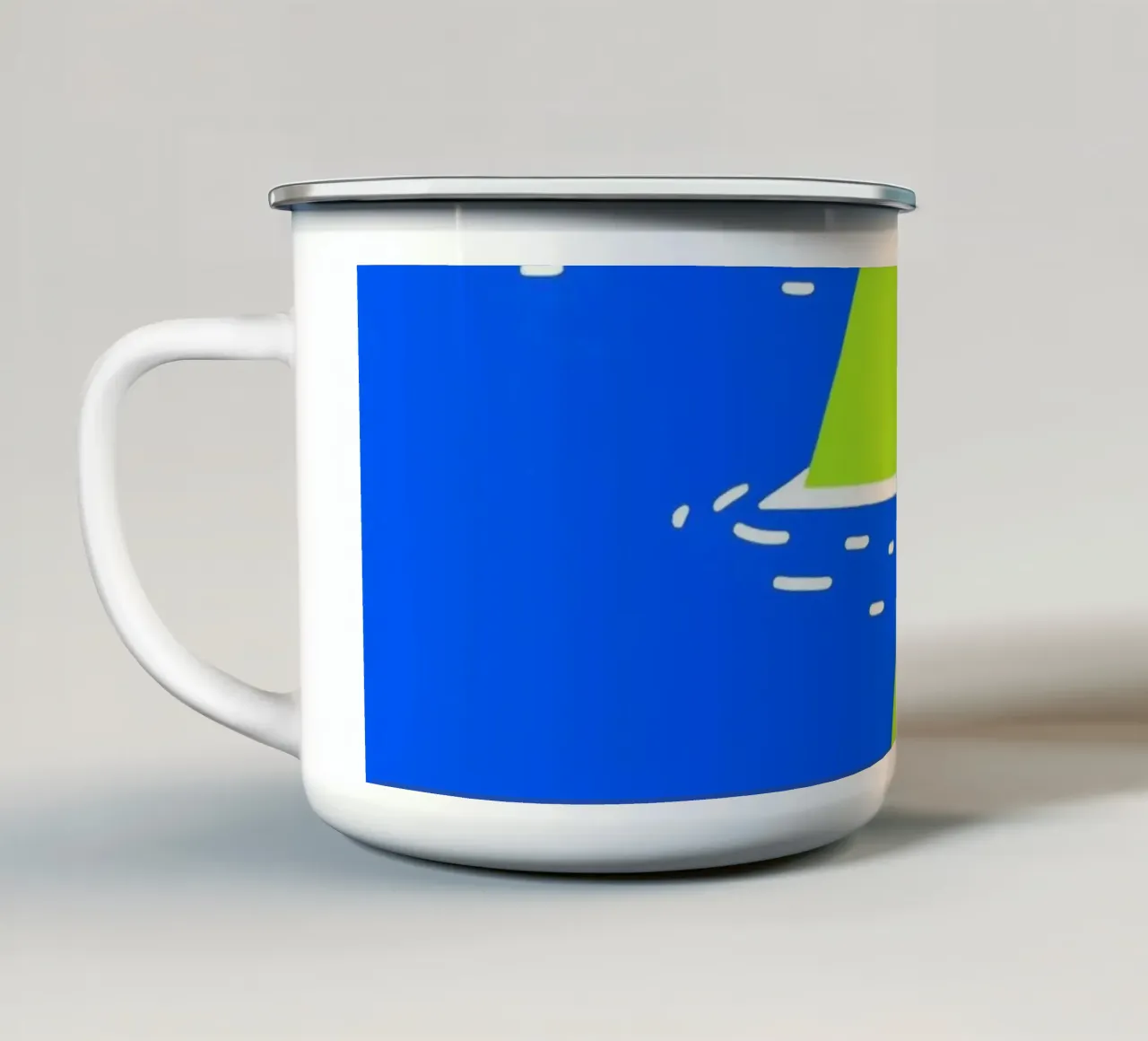 Scogliera di mare tazza in smalto da knowledge