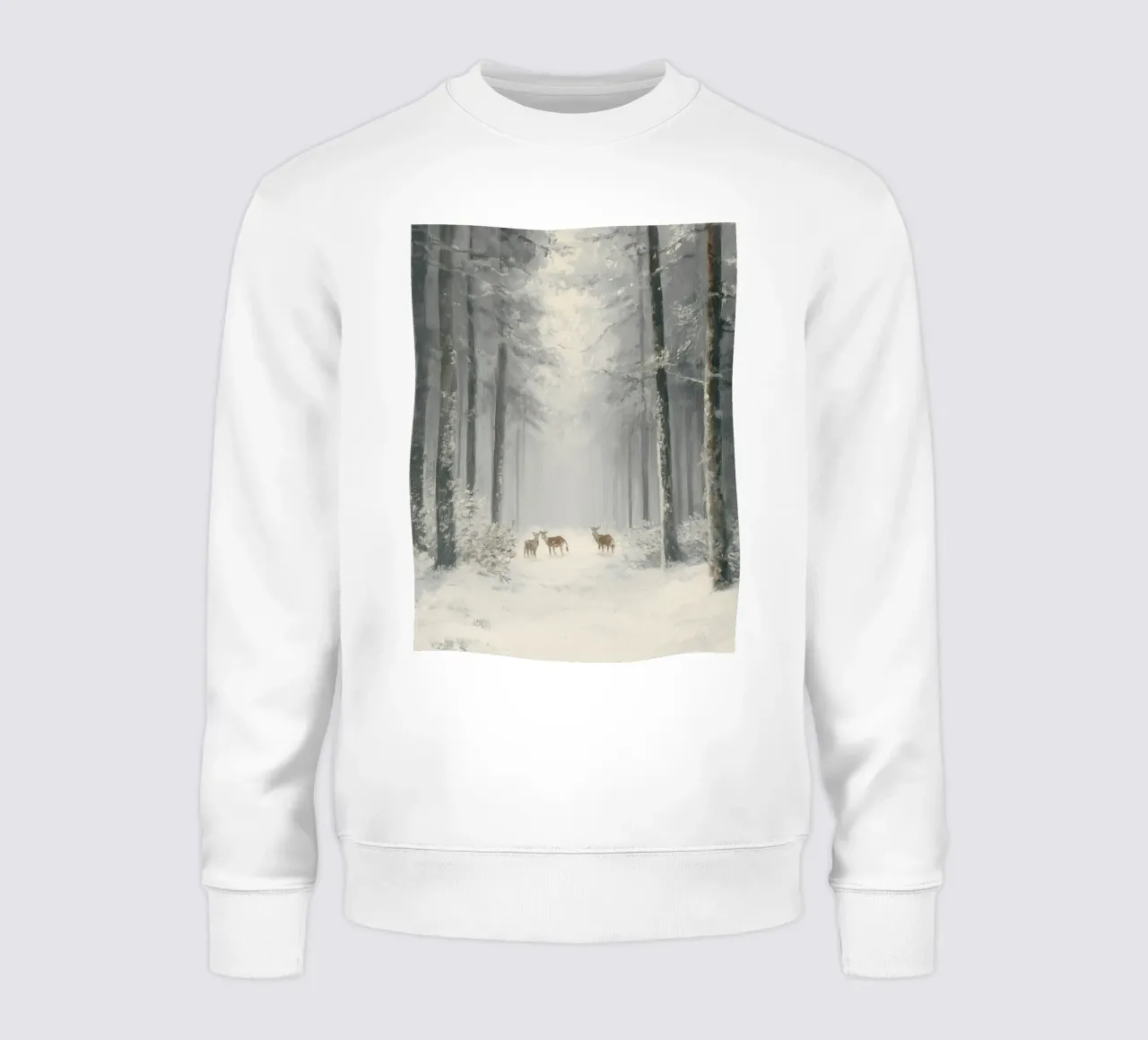 Foresta invernale con cervi nella neve felpa da Cozy Vibes