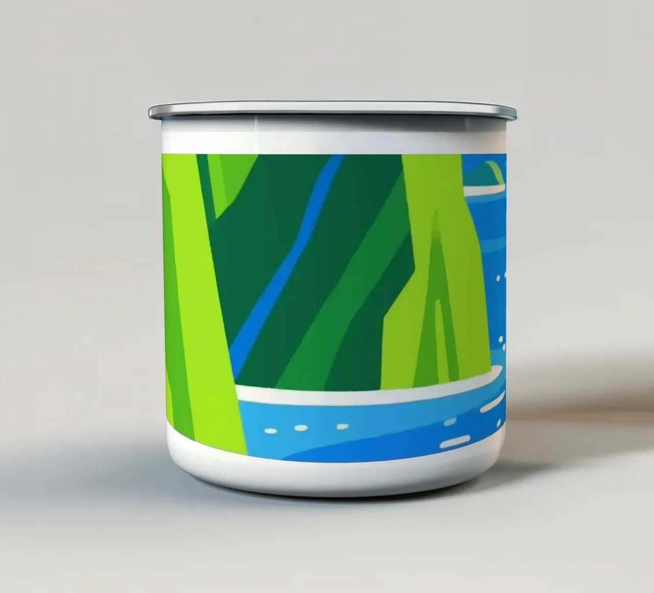 Natura di Sea Cliff tazza in smalto da knowledge